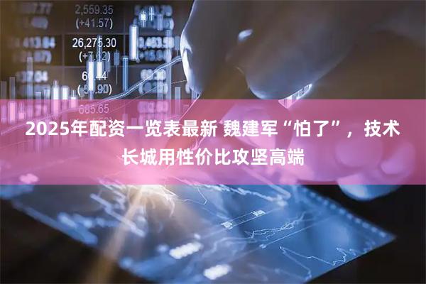 2025年配资一览表最新 魏建军“怕了”，技术长城用性价比攻坚高端